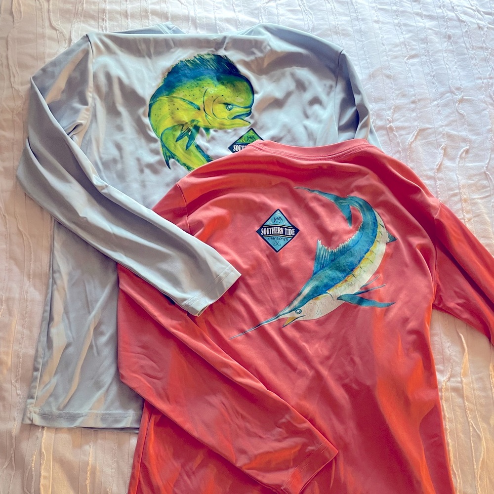 Set of two Southern Tide shirts! Boys L 12-14 EUC!